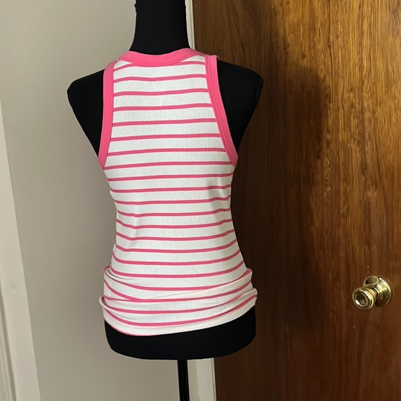 🆕GAP Pink/White Stripe Halter Tank - Picture 3 of 5